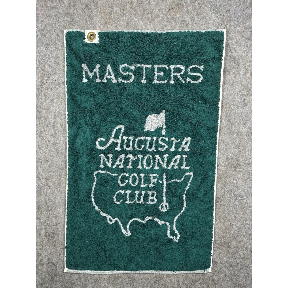 Members Augusta National Masters Green and WhiteGolf Club Towel